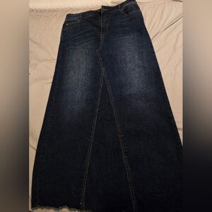Women's Long Denim Skirt